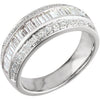 1 CTTW Diamond Anniversary Band in 14k White Gold (Size 6 )