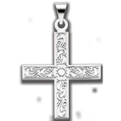14k Yellow Gold 20.5x18mm Greek Cross Pendant