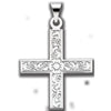 14k Yellow Gold 15.5x14mm Greek Cross Pendant