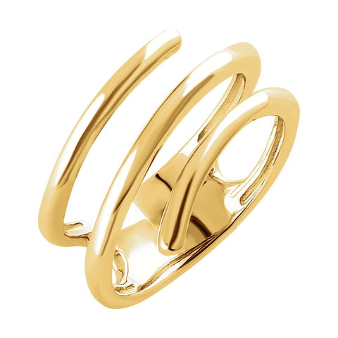 14k Yellow Gold Freeform Ring