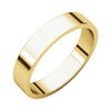 04.00 mm Flat Band in 14K Yellow Gold ( Size 8 )