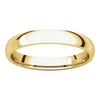 10k Yellow Gold 3mm Light Comfort Fit Band, Size 9