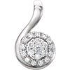14k White Gold 1/10 ctw. Diamond Pendant