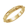Rosary Ring in 10k Yellow Gold ( Size 4 )