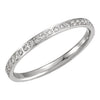 14K White Gold 3/8 CTW Diamond Eternity Band Size 6