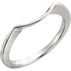 Wedding Band for Matching Engagement Ring with 10.50 mm Center Stone in 14k White Gold ( Size 6 )