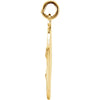 14k Yellow Gold 22mm Round Our Lady of Fatima Medal