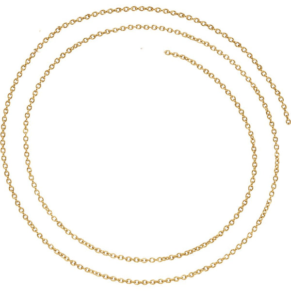14K Yellow Gold Filled 1.5mm Solid Cable 16