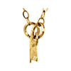 14k Yellow Gold "Daddy's Girl" Pendant with 15" Chain