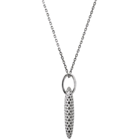 14k White Gold 1/8 CTW Diamond Pierced Style 18" Necklace