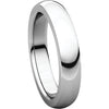 14k White Gold 4mm Heavy Comfort Fit Band, Size 10.5
