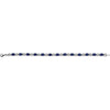 14k White Gold 7x5mm Oval Lab-Grown Blue Sapphire 7" Bracelet