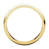 14k Yellow Gold 4mm Half Round Edge Band, Size 10