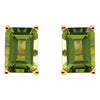 14k Yellow Gold Peridot Earrings