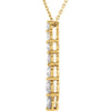 14k Yellow Gold Journey Diamond Necklace