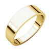 06.00 mm Flat Tapered Wedding Band Ring in 14k Yellow Gold (Size 8 )