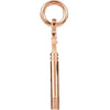 14k Rose Gold Key Charm with Jump Ring