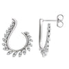 14k White Gold 1/2 ctw. Diamond Earrings