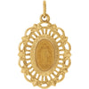 22.00x15.50 mm Miraculous Medal in 14K Yellow Gold