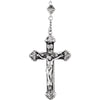 Sterling Silver Round Fluted Rosary