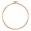 14k Rose Gold .04 CTW Diamond Petite Circle Ring, Size 7