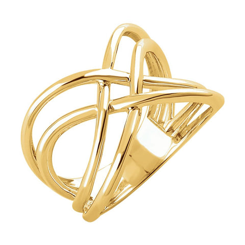 14k Yellow Gold Freeform Ring