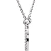 14k White Gold 1/8 CTW Diamond Teardrop 16" Necklace