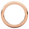 14k Rose Gold 3mm Heavy Comfort Fit Band, Size 7