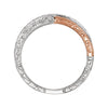 14k Rose Gold & White 1/5 CTW Diamond Anniversary Band, Size 6