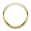 10k Yellow Gold 6mm Half Round Light Band, Size 7