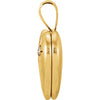 14K Yellow Gold-Plated Sterling Silver Diamond Angel Heart Locket