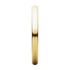 14k Yellow Gold 2mm Half Round Light Band, Size 7.5