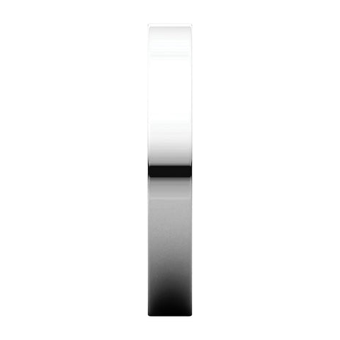 Continuum Sterling Silver 3mm Flat Band, Size 11