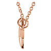 14k Rose Gold Star 18" Necklace