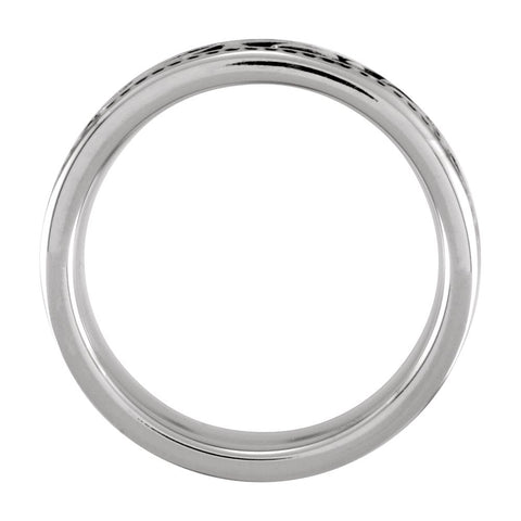 Cobalt 8.5mm Black PVD Design Band, Size 11.5