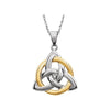 14K Two-Tone Gold Celtic Pendant