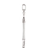 14k White Gold Key Pendant