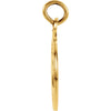 14k Yellow Gold 12mm Round St. Florian Medal