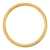 14k Yellow Gold 4mm Flat Edge Comfort Fit Milgrain Satin Finish Band Size 7