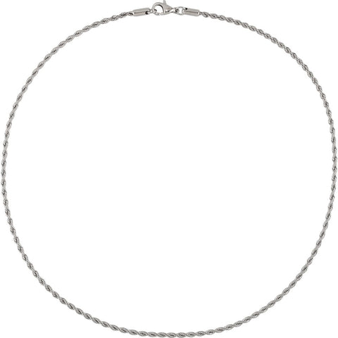 2.4mm Stainless Steel Rope Chain