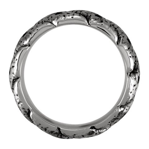 Cobalt 9mm Black PVD Design Band, Size 9