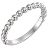 Sterling Silver Stackable Metal Fashion Ring, Size 7
