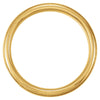 14k Yellow Gold 5mm Half Round Comfort Fit Milgrain Band Size 11