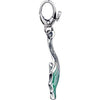 Sterling Silver Enamel Leaf Charm
