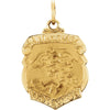 16.50x14.25 mm St. Michael Medal in 14K Yellow Gold