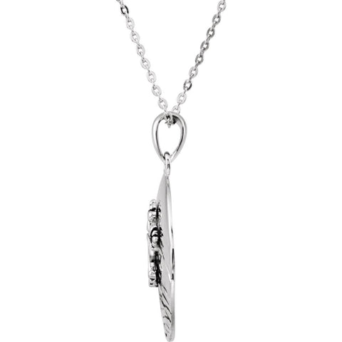Sterling Silver Water Baptism 14" Necklace