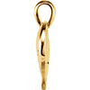 14k Yellow Gold 18.2x17.3mm Medium Heart print Pendant