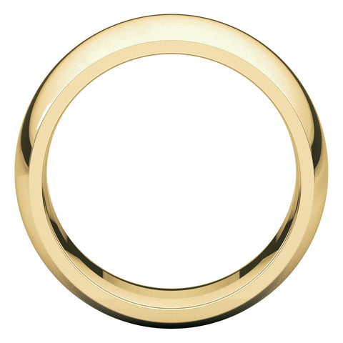 14k Yellow Gold 10mm Comfort Fit Band, Size 9.5
