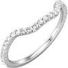 1/3 CTTW Diamond Wedding Band for Matching Engagement Ring in 14k White Gold ( Size 6 )