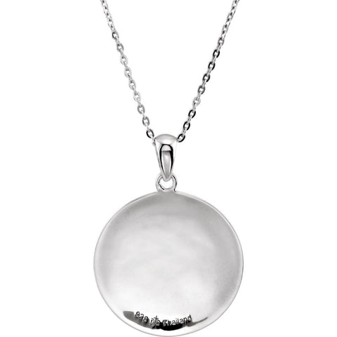 Sterling Silver Water Baptism 14" Necklace